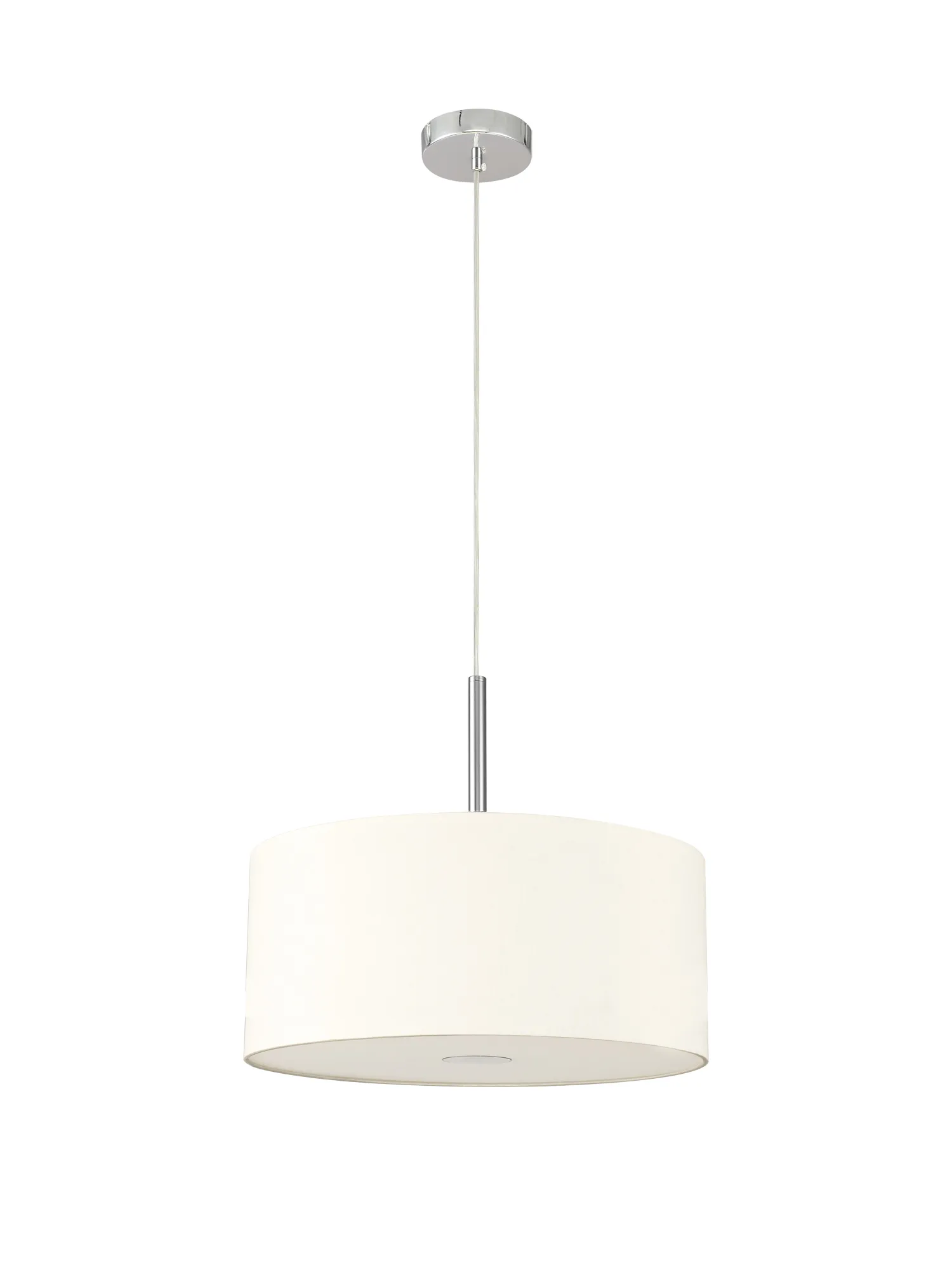 Baymont 40cm 5 Light Pendant Polished Chrome, Ivory Pearl/White, Frosted Diffuser DK0469  Deco Baymont CH IV